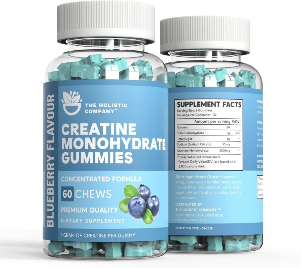 Creatine Monohydrate Gummies - Premium Quality High Strength Creatine Gummy, 1000MG Per Serving