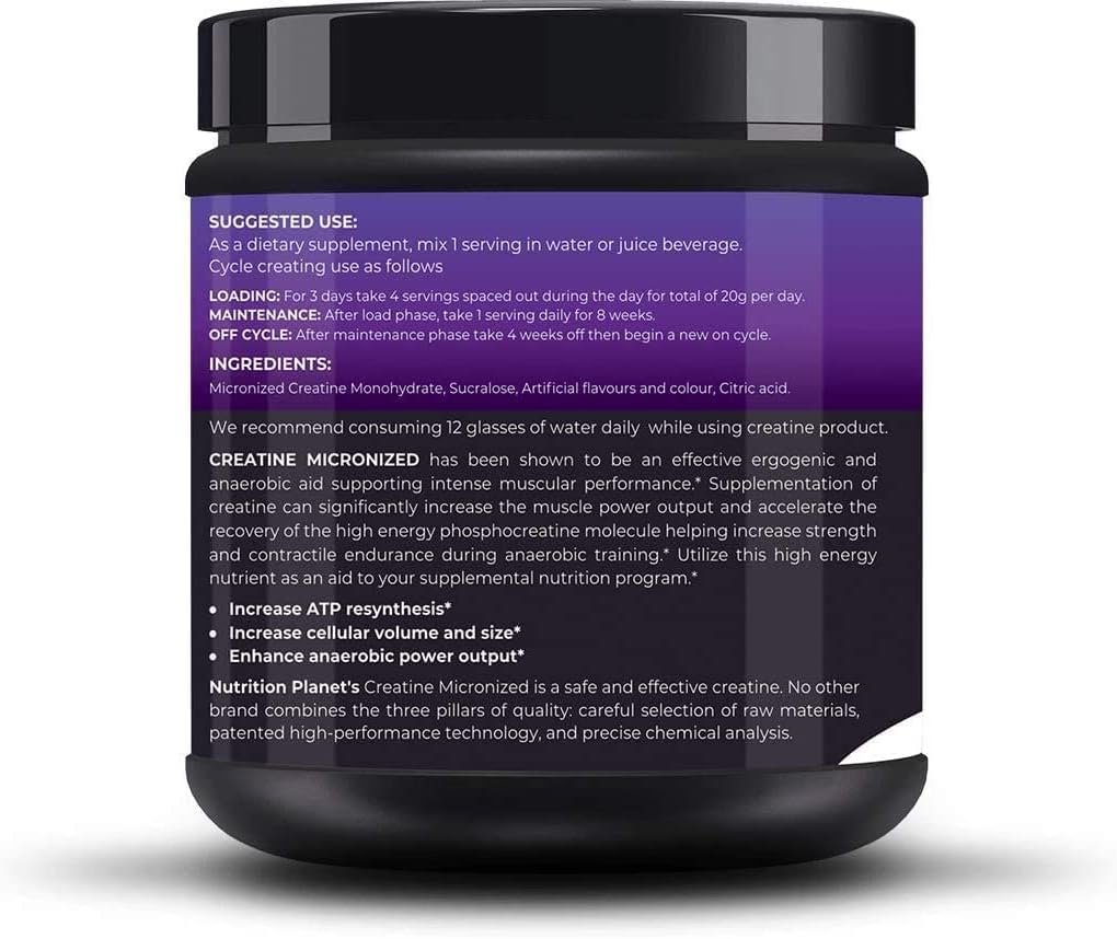 RUP Nutrition Planet Micronized Creatine Monohydrate Black Currant 348g